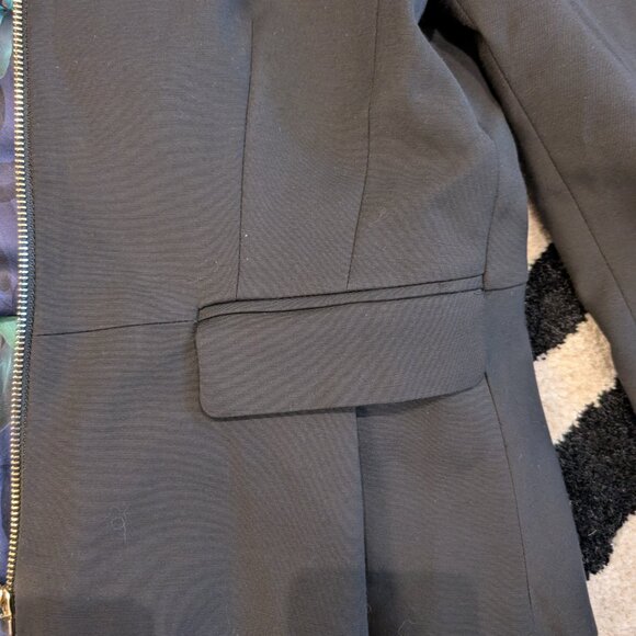 Ted Baker Zameli Peplum Black Blazer Size 2 OfficeChic quiet luxury preppy - Picture 8 of 16